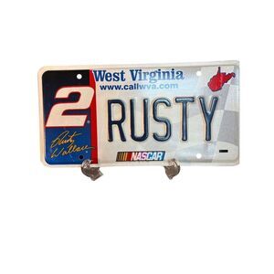 Rusty Wallace #2 NASCAR West Virginia Collectible License Plate